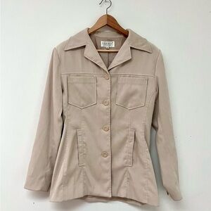 VTG Y2K Hennes Collection Beige Blazer Classic Minimalist Blazer 42 M/L